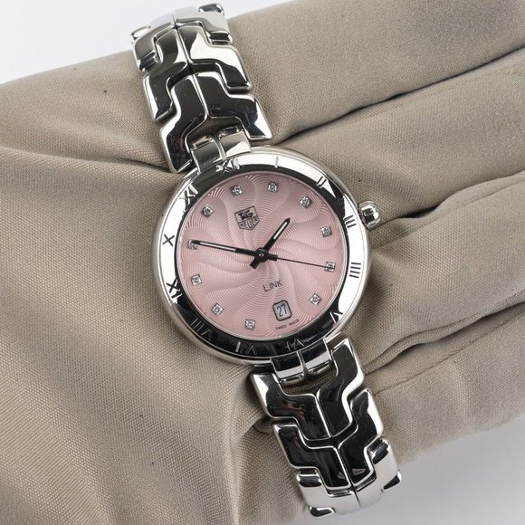 TAG Heuer Link WAT1313.BA0956 35mm Pink Diamond Ladies Watch main image 9